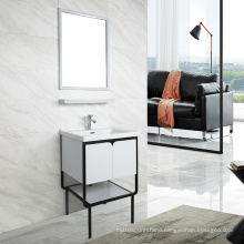 Stainless steel free standing modern bathroom vanities for sale